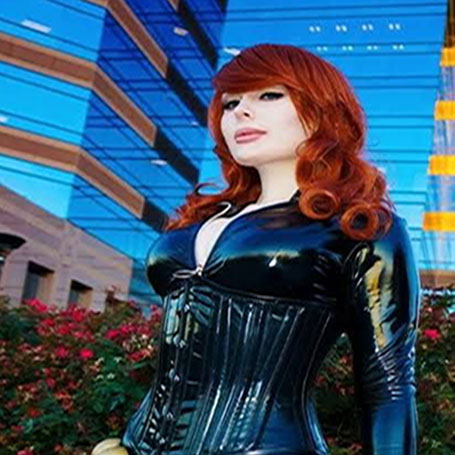 Jenna Lynn Mowery as the Black Widow from Marvel Comics.